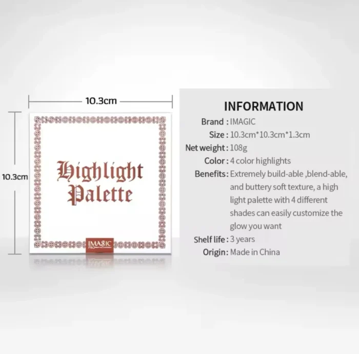 IMAGIC 4 COLOR HIGHLIGHTER  PALETTE - Image 6