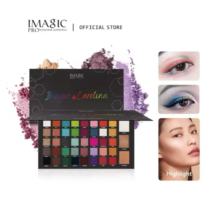 IMAGIC 43 COLOUR EYESHDOW + HIGHLIGHTER PALETTE - Image 2