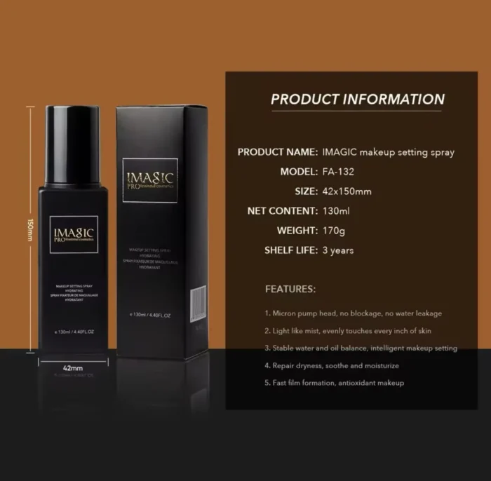 IMAGIC MAKEUP SETTING SPRAY -130ML - Image 8