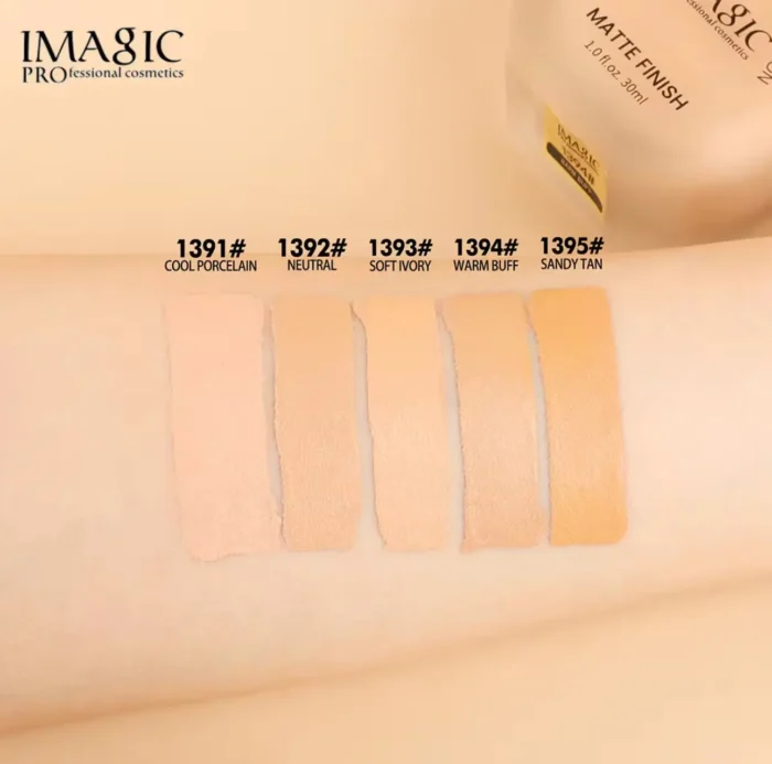 IMAGIC MATTE FINISH LONG WEARING FOUNDAION (6 SHADE) - Image 2