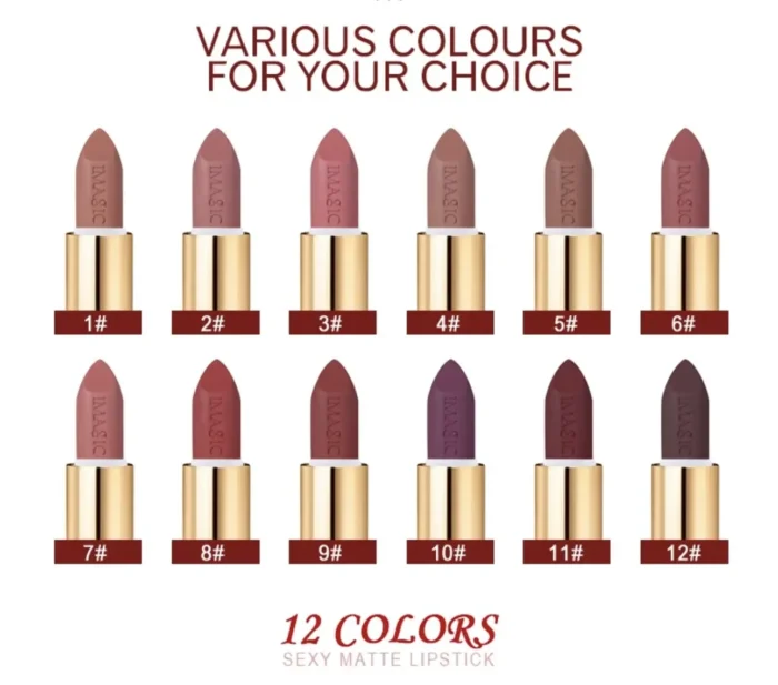 IMAGIC MATTE LIPSTICK (12 COLOUR) - Image 4