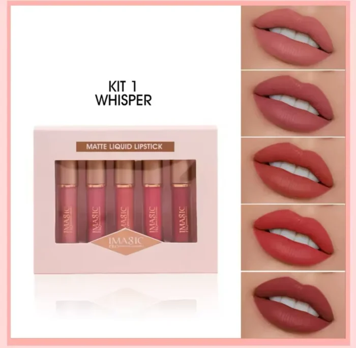 IMAGIC MATTE LIQUID LIPSTICK KIT (SET-1 WHISPER)