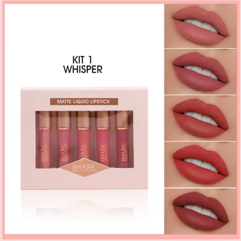 IMAGIC MATTE LIQUID LIPSTICK KIT (SET-1 WHISPER)