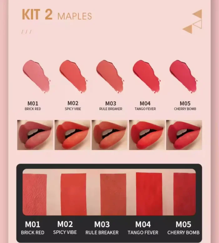 IMAGIC MATTE LIQUID LIPSTICK (KIT-2 MAPLES) - Image 3