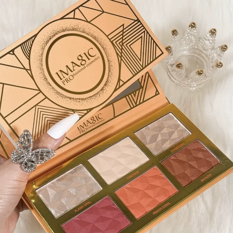 IMAGIC 6 in 1 HIGHLIGHT,BLUSH AND CONTOUR PALETTE
