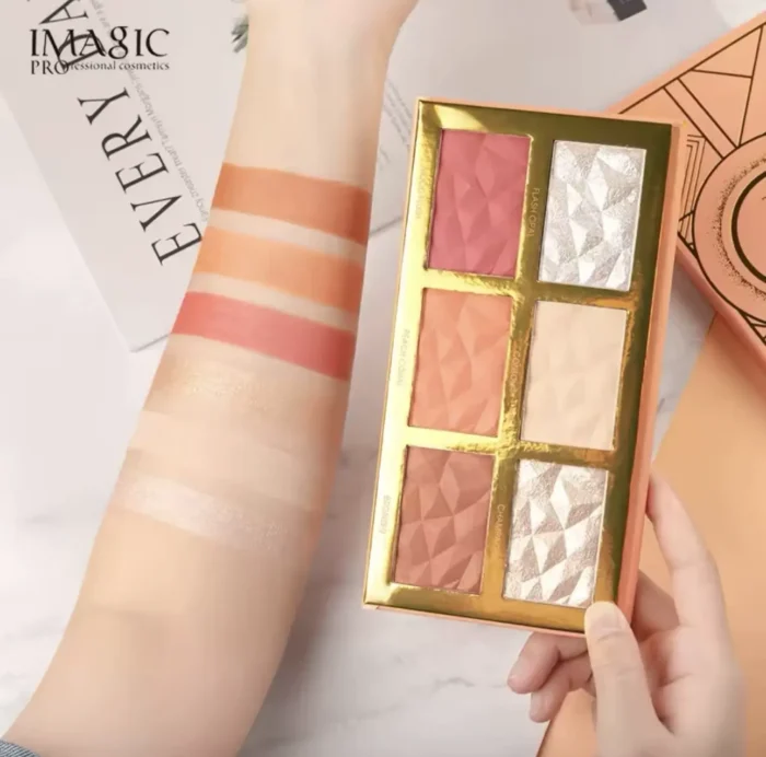 IMAGIC 6 in 1 HIGHLIGHT,BLUSH AND CONTOUR PALETTE - Image 3