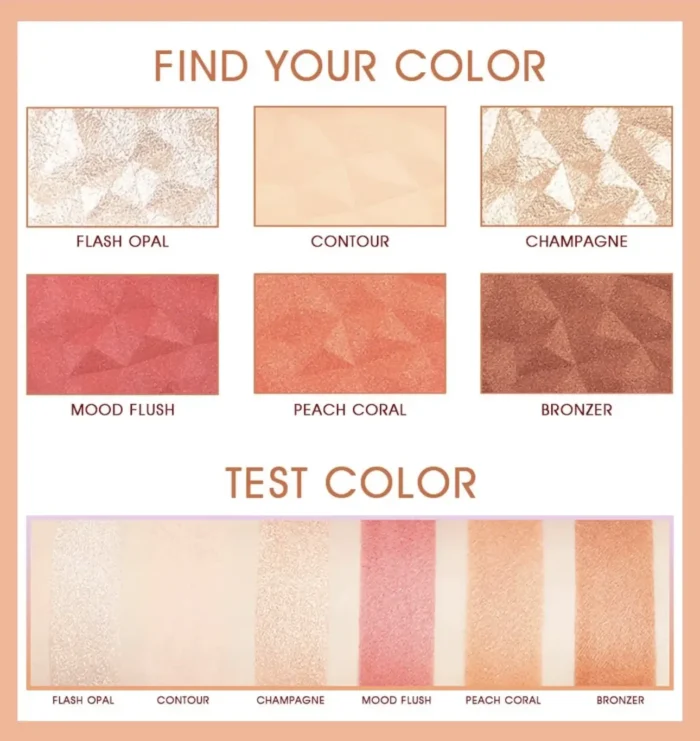 IMAGIC 6 in 1 HIGHLIGHT,BLUSH AND CONTOUR PALETTE - Image 5