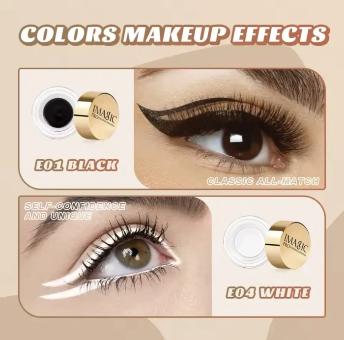 IMAGIC WHITE GEL EYELINER WITH BRUSH - Image 3
