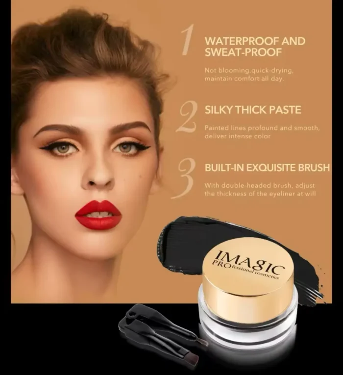 IMAGIC WHITE GEL EYELINER WITH BRUSH - Image 7