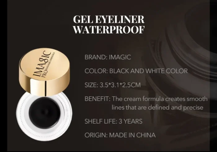 IMAGIC WHITE GEL EYELINER WITH BRUSH - Image 8