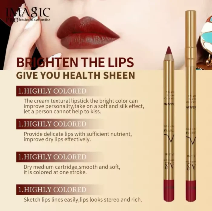 IMAGIC 8 LIP LINER PENCIL GLODEN SILKY - Image 11