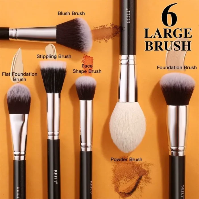 BEILI 20 PCS PROFESSIONAL MAKEUP BRUSH SET - Image 3